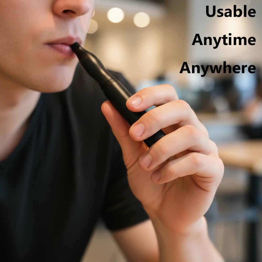 Stylish Stainless Steel Aromatic Stick Air Inhaler Natural Plant Infused Extracts Compact Easy To Carry Gift For Unisex Gifts