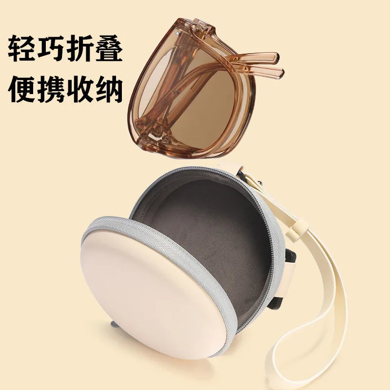 Folding sunglasses, portable, ultra light sun protection, UV protection, sunglasses for both men and women2027