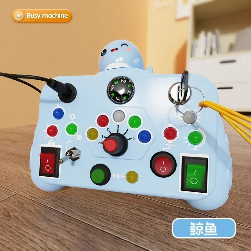 Tablero Sensorial Montessori para Bebés y Niños