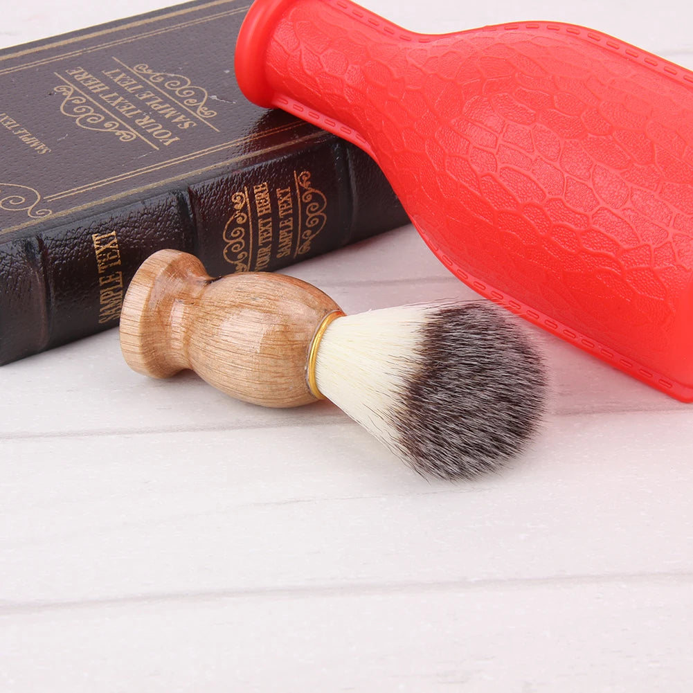 Badger Hair Men's Shaving Brush Barber Salon Men Facial Beard Cleaning Appliance Shave Tool Razor Brush