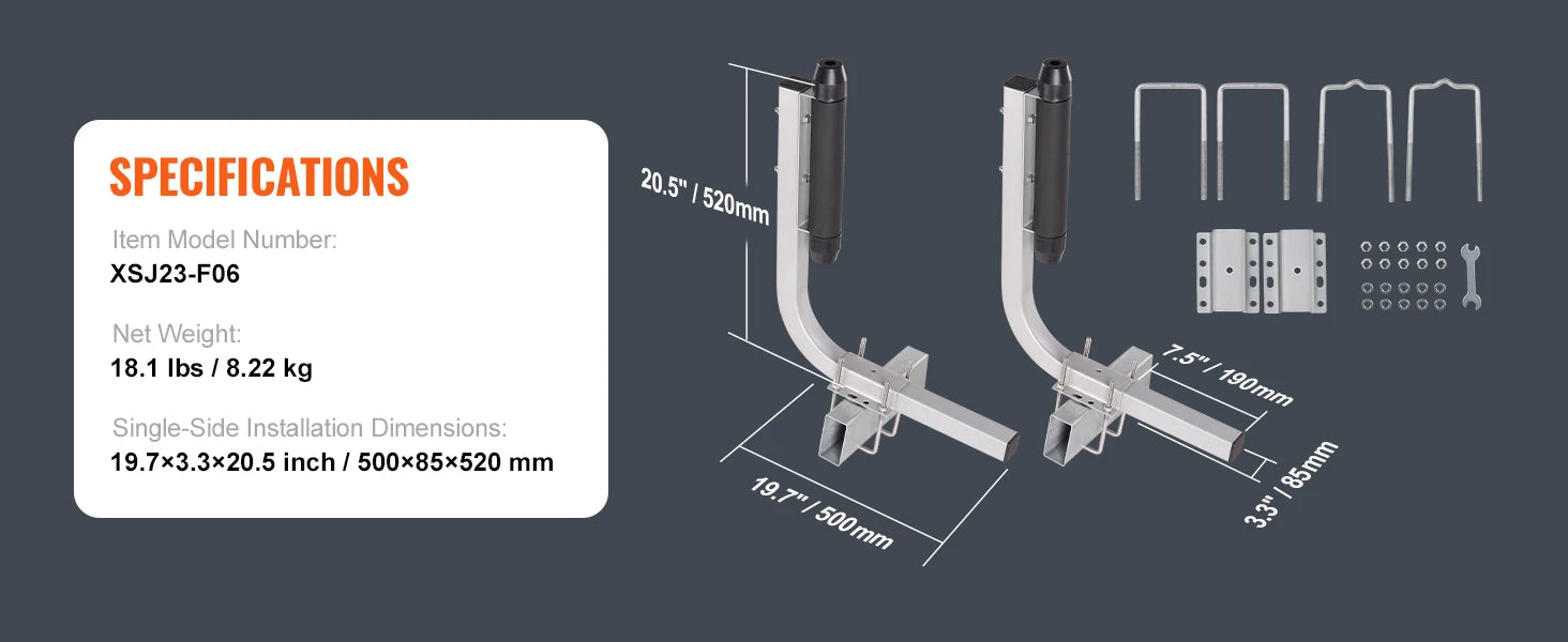 SucceBuy Boat Trailer Guide Adjustable Guide Poles 2PCS Rustproof Galvanized Steel Trailer Guide for Ski Boat Sailboat Trailer