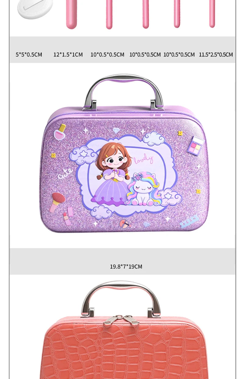 Kids Toys Simulation Cosmetics Set Pretend Makeup Toys Girls Play House Simulation Make up Educational Toys for Girls Fun Game