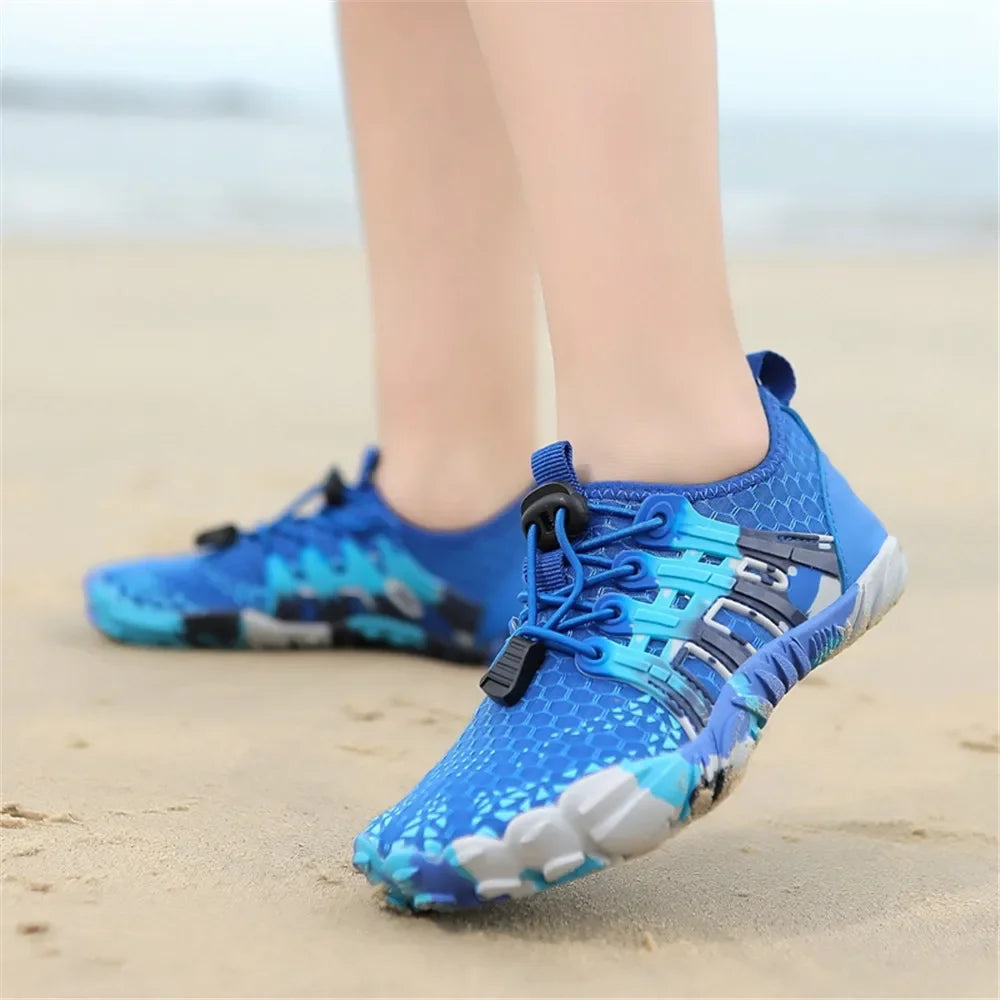 Water Shoes Kids Summer Beach Five Fingers Barefoot Swimming Aqua Shoes Colorful Seaside River Slippers Children Sneakers New