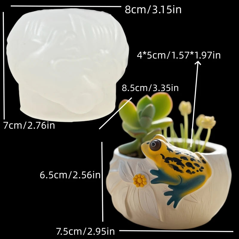 Molde de Silicona Mono Sonriente para Florero y Porta Pinceles | Resina y Yeso 🐒
