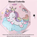 Automatic Umbrella Pink Unicorn Princess Crown Umbrella,Windproof Folding Umbrellas,Reflective Stripe Design Umbrella，No Rebound