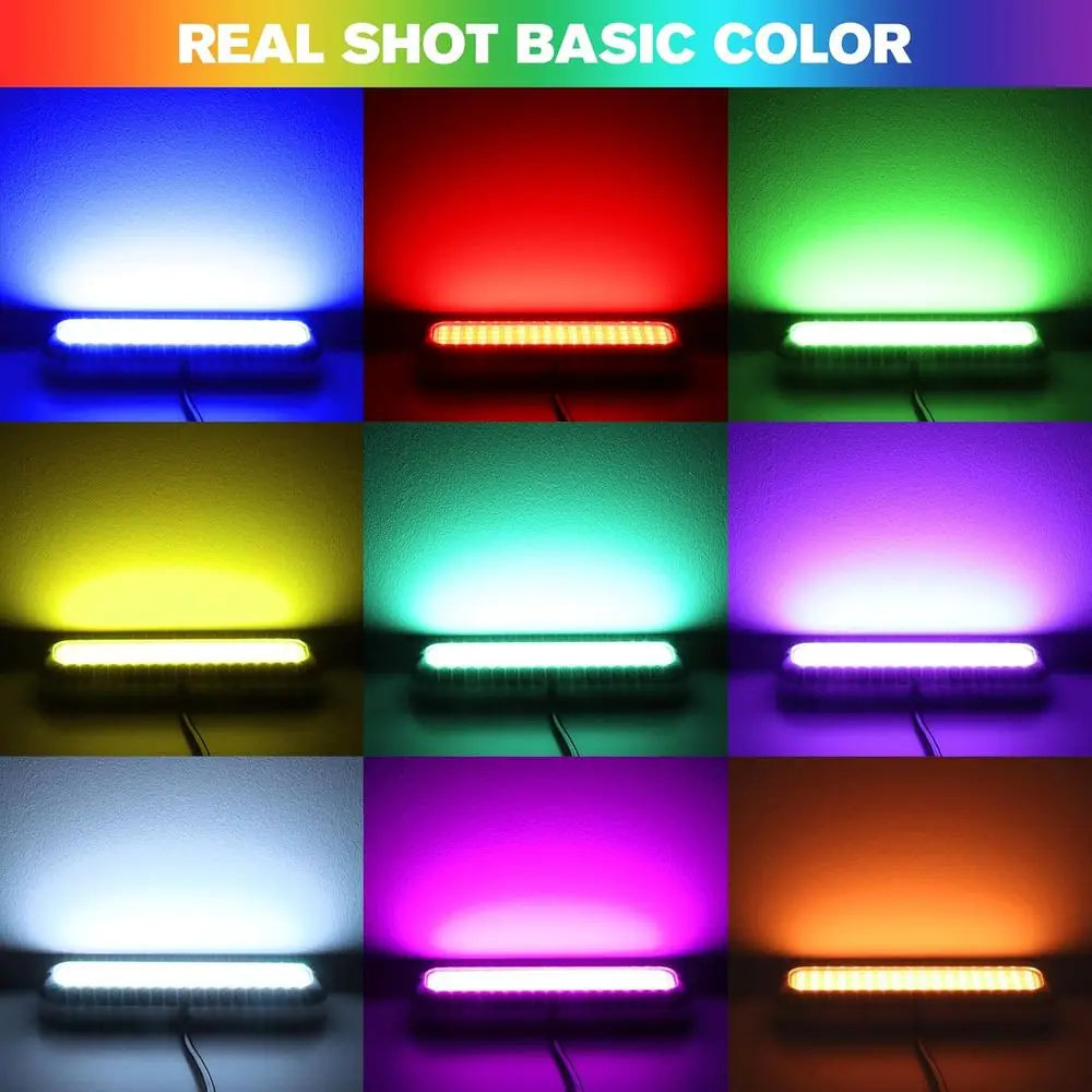 GT10 6000LM Boat Underwater Lights RGB Marine Color Light Kit, 72LED 7in 12V 60W IP68 Waterproo 2205 StainlWirel, Grouping & Con