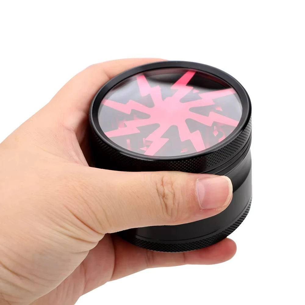 40mm/50mm /62mm 4 Layers Herbal Grinder Pepper Pot Spice Tobacco Mill Aluminum Alloy Dry Herb Crusher Smoking Cigarette Tools