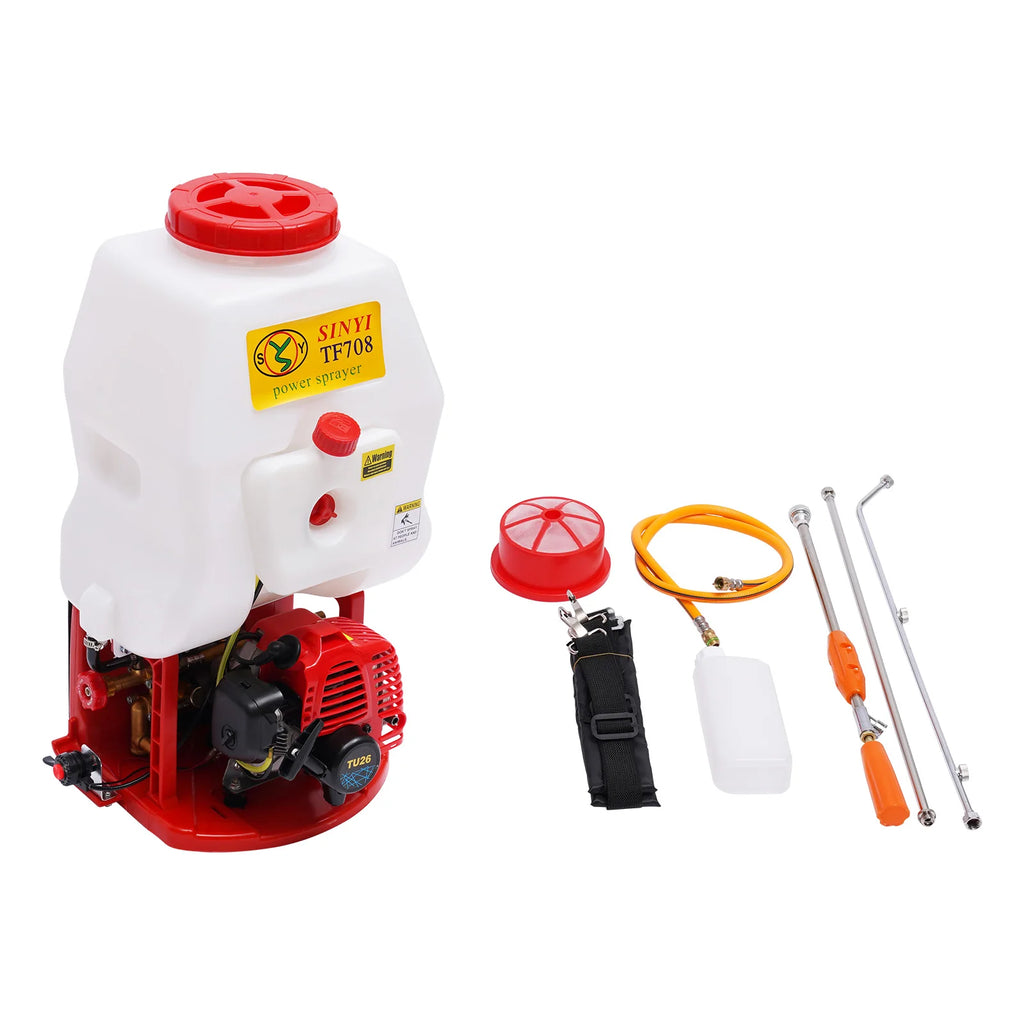 20L Backpack Sprayer 700w 25.4cc Portable Sprayer High-pressure Pump Knapsack Atomizer for Fields and Orchards