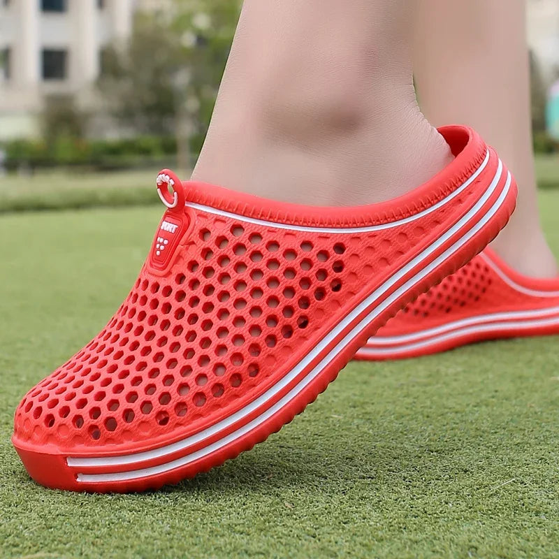 Aqua Shoes Unisex Hollow Out Slippers Casual Couple Beach Sandal Flip Flops Beach Outdoor Sandals Water Shoes Mens Slippers