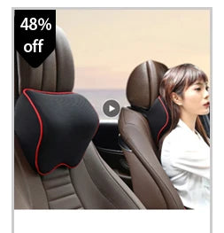 Car Neck Headrest Pillow Car Accessories Cushion Auto Seat Head Support Neck Protector Automobiles Seat Neck Rest Memory Cotton