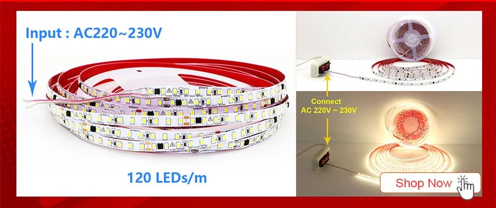 Tira LED dengsum DC24V | 120LEDs/m | Flexible y Cortable | 5m a 20m | 3000K/4000K/6500K | Sala - Firu Total Sales