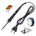 JCD 80W Electric Soldering Iron Kit LCD Display Temperature Adjustable 220V 110V With Solder Paste Iron Tips Welding Tools Set
