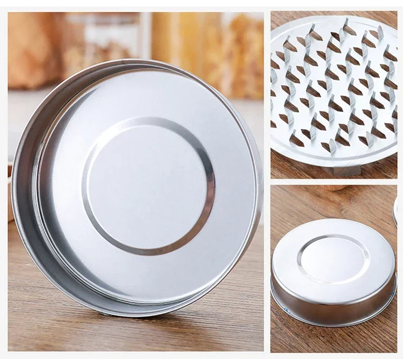 Mosquito Coils Holder Stainless Steel Mosquito Coil Box with Cover Round Mosquito Coil Tray Easy To Clean Anti-Mosquito Supplies