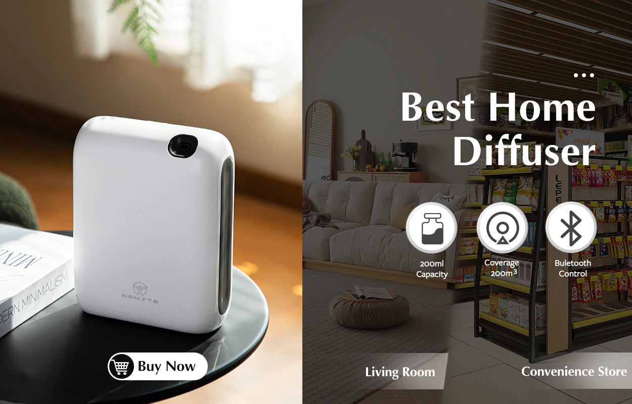 Namste Coverage 300m³  Aromatherapy machine Electric Fragrance Diffuser Bluetooth Home Air Freshener  Wall Mounted Air Purifier