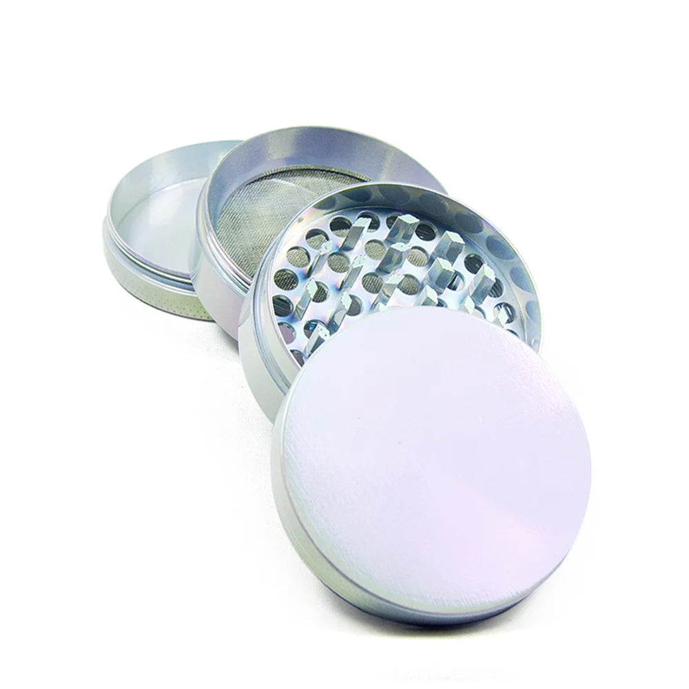 Neon Herb Grinder 4-layer Iridescent Tobacco Grinder Spice Miller Crusher Zinc Alloy 40/50/60mm