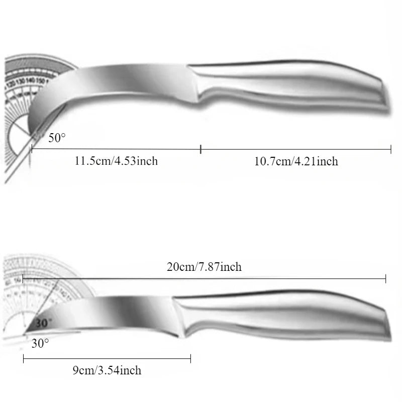 Fruit Knife Household Sharp Multi-function Scimitar Stainless Steel Special Knife for Cutting Pineapple Fruit Peeler Boning Knif