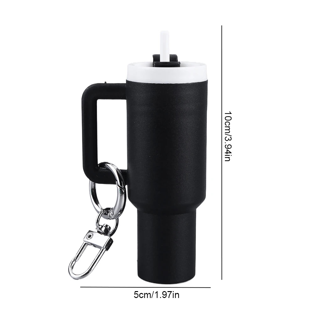 Mini Cup Keychain Lip Balm Keychain Cute Tumbler Key Ring Chapstick Holder Keychain Handbag Charms Key Ring for School Bag