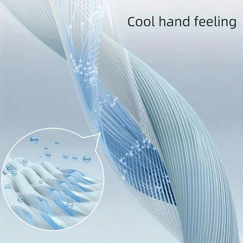 A pair of men's summer ice silk fiber sports arm guards, outdoor cycling fishing sunscreen breathable sleeves