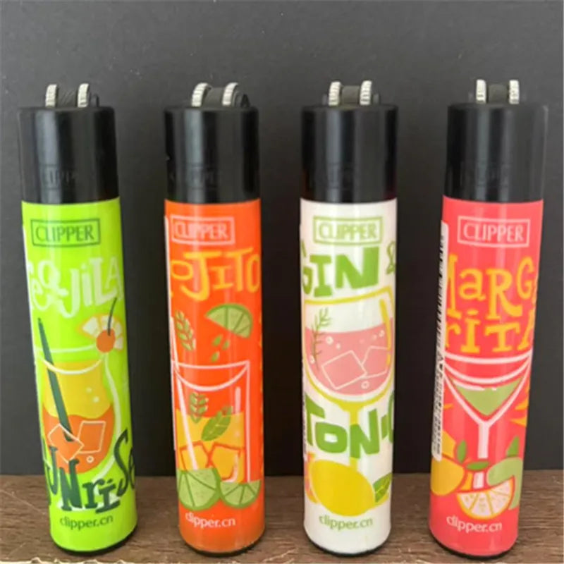 CLIPPER Lighter Retro Grinding Wheel Open Flame Lighter New Inflatable Lighter Cigarette Accessories Men's Small Gifts