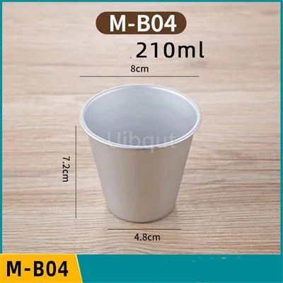 Set 5/10pcs Moldes Mini Acanalados de Aluminio para Pudding y Mousse 🍰