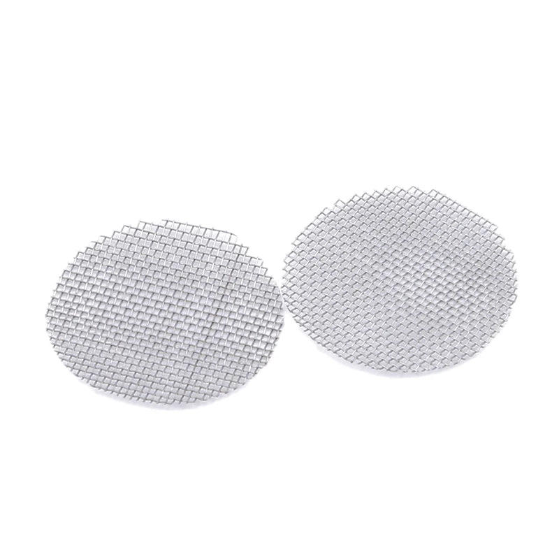 500pcs 16/20mm Stainless Steel Smoking Pipe Filter Silver Screens Hookah Water Pipes Gauze Mesh Net Tobacco Smoking Accessories