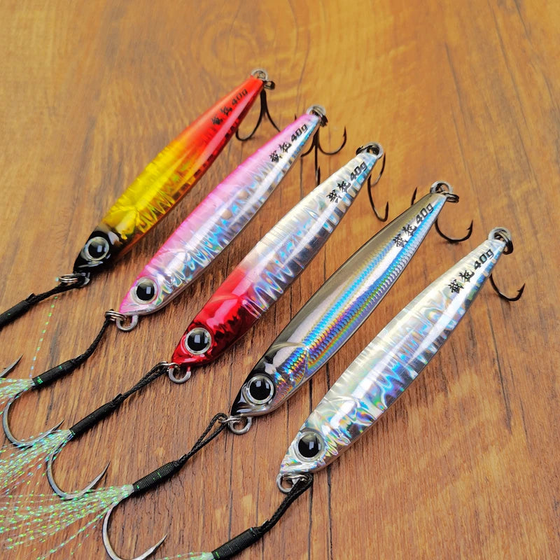 Mr JigginG Jig Metal Hundimiento Rápido | 10/15/20/30/40g | Pesca Mar | Bass | Shore Casting - Firu Total Sales