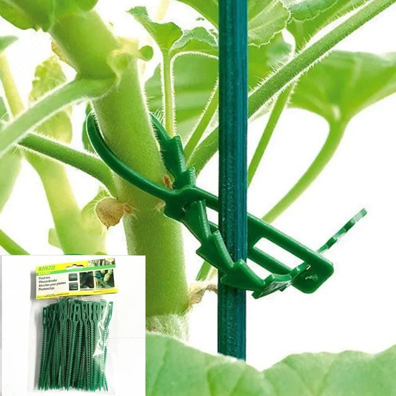 Bridas Reutilizables para Jardín | Soporte para Plantas y Enredaderas | Nylon Ajustable