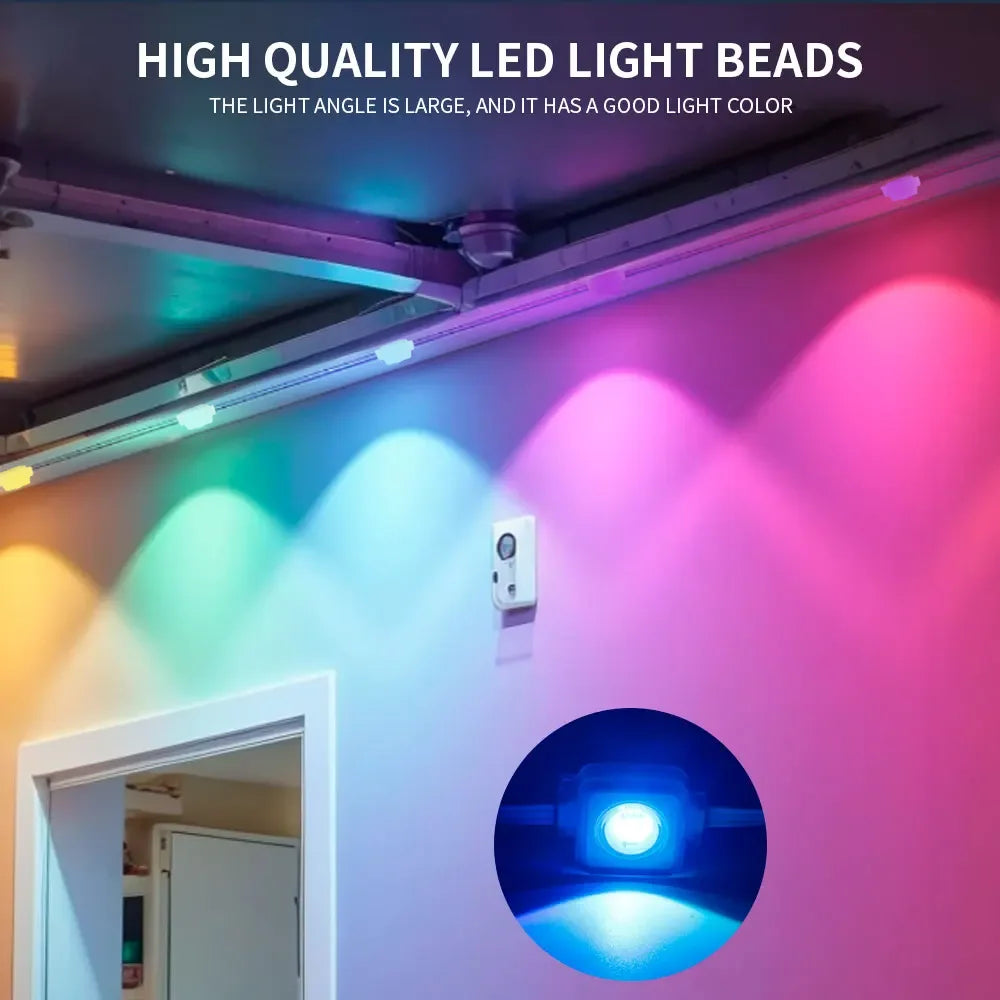 Luces Alero Exterior MIMIRGB 150FT | 90LEDs RGBIC | App Control | Sincronización Musical | Alexa | Fiestas y Navidad - Firu Total Sales