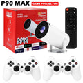 Proyector Gaming P90 Max HeroAngel | 4K 1080P | Android 11 | 19000+ Juegos | 2 Controles Inalámbricos - Firu Total Sales