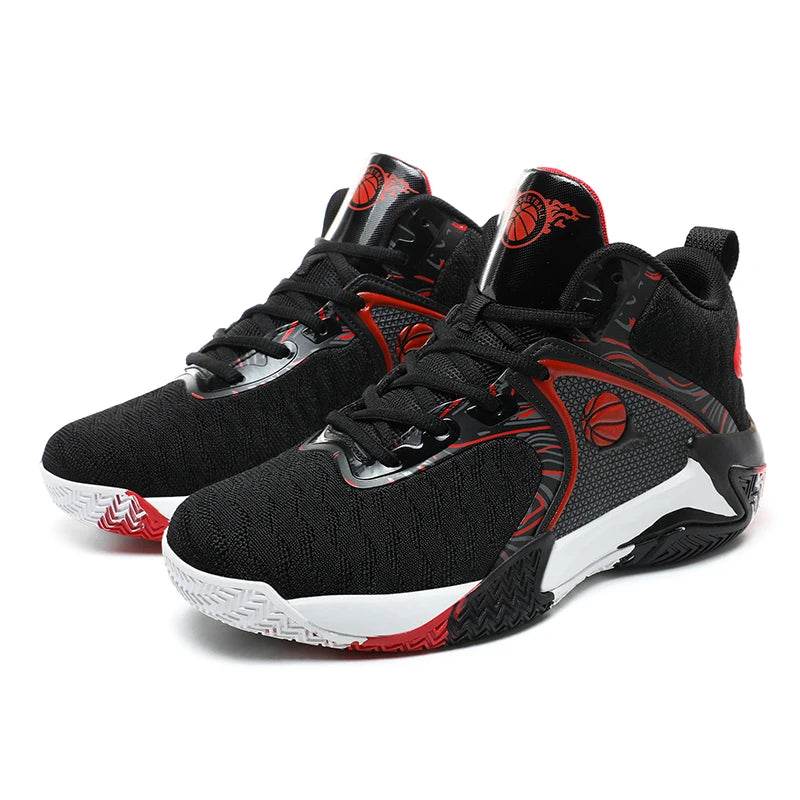 Men's Lightweight Basketball Shoes – Breathable, Anti-Slip, High-Top