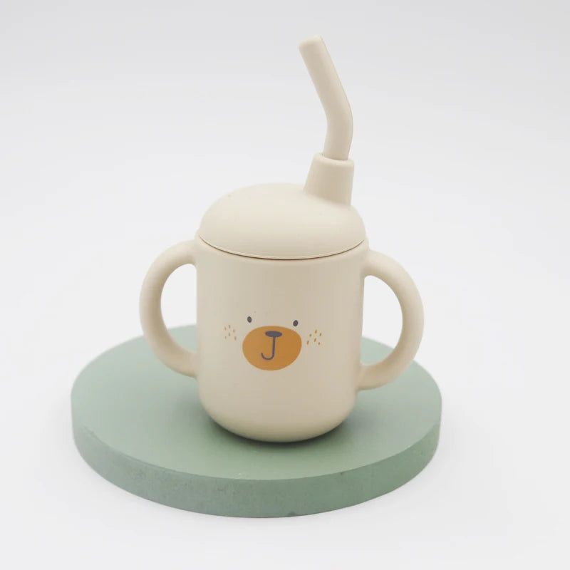 Vaso Sippy de Silicona 120ml para Bebé | Sin BPA | Contenedor de Snacks Portátil 🍼