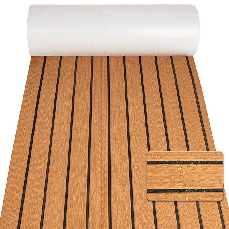 EVA Foam Boat Flooring Faux Teak Decking Sheet Pad For Boat Marine Yacht RV Deck Sheet Ma 4 Colors To Choose From 2400x450x6mm