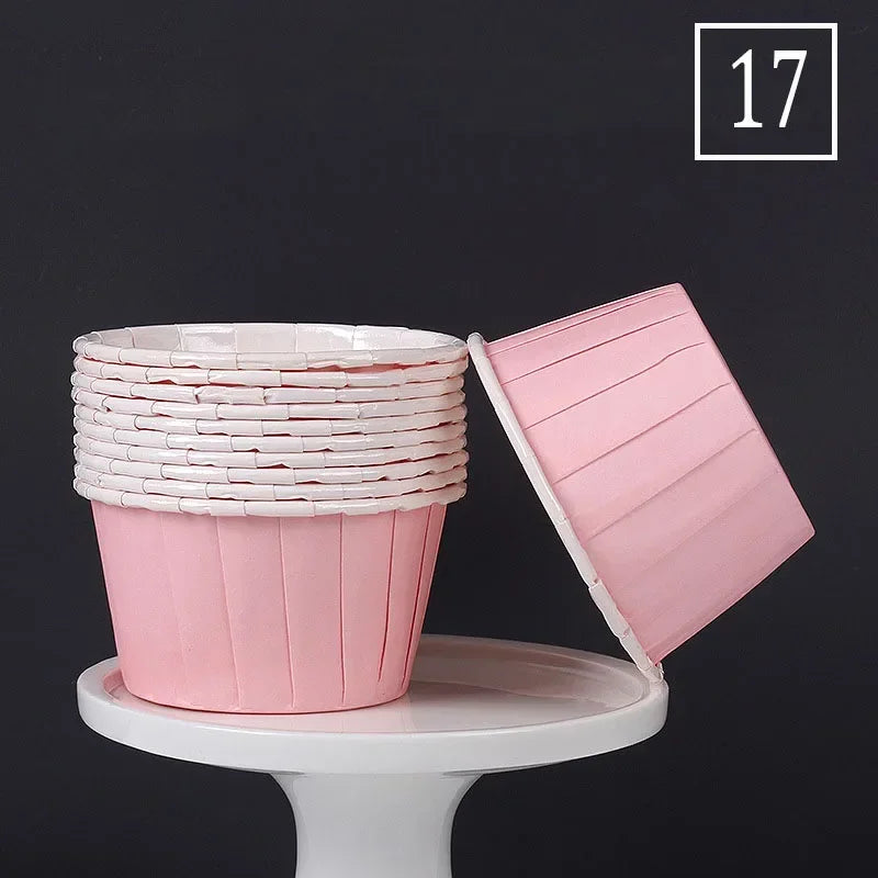 50pcs Cápsulas de Papel Grandes para Cupcakes y Muffins | Bodas y Fiestas 🍰