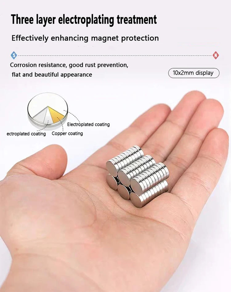 Round Micro Magnets 1x0.5 1x1 1x1.5 1x2 1x3 1x5 1x10 1.5x0.5 1.5x1 1.5x1.5 1.5x2 1.5x10 2x10 2x15 2x20 mm refrigerator magnet