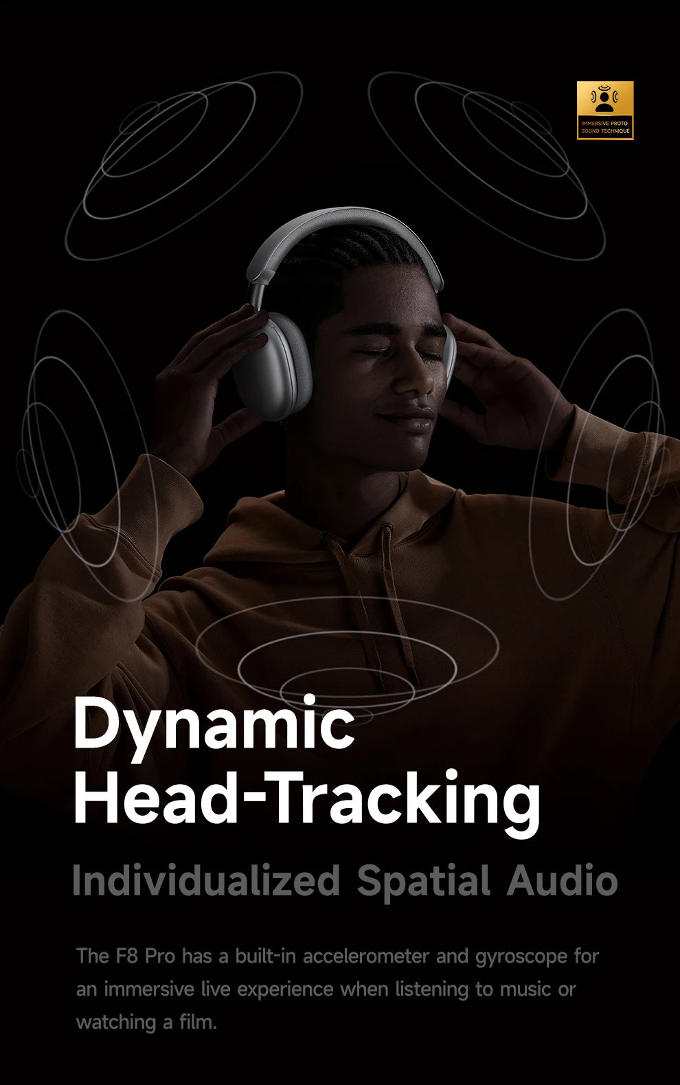 Auriculares Picun F8 Pro ANC -52dB | Audio 3D Espacial | Head Tracking | Bluetooth 5.4 | 80h Batería - Firu Total Sales