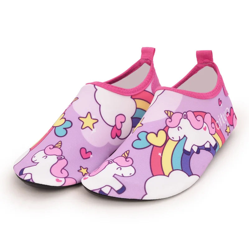 Summer Kids Swimming Beach Barefoot Water Shoes Children Light Portable  Wader Shoes Quick Dry Boys Girls Aqua Shoes