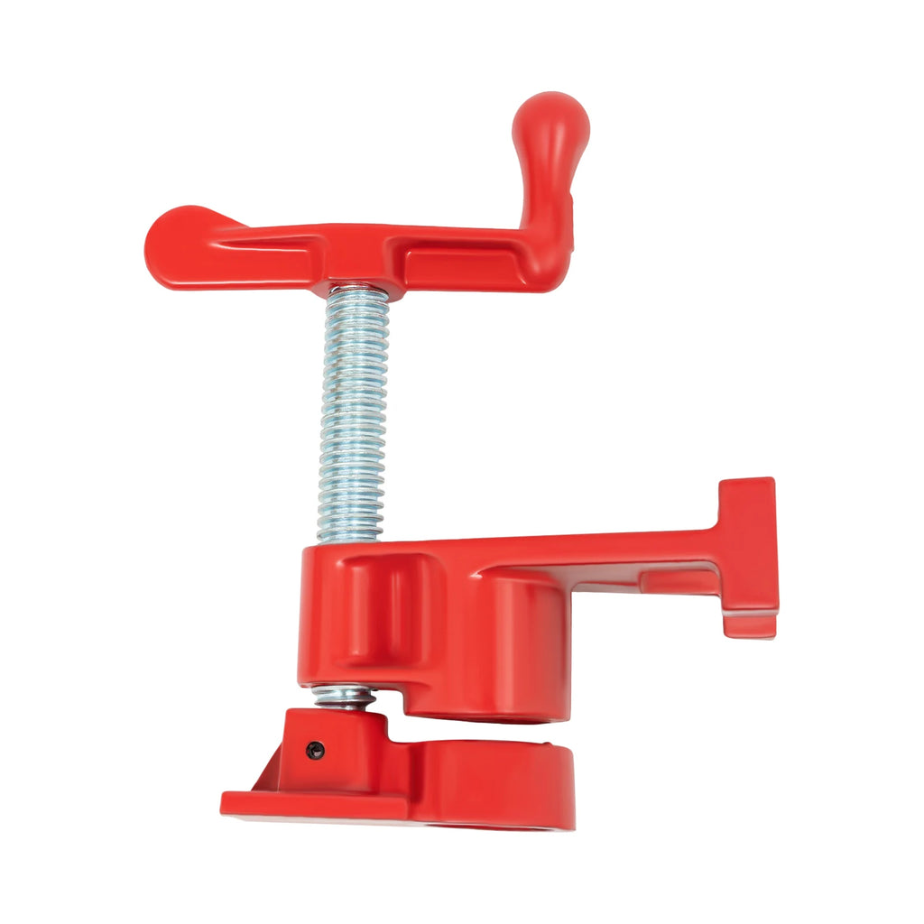 4 Pack 3/4" Wood Gluing Pipe Clamp Set Heavy Duty PRO Cast Iron Quick Release Bar Clamps Kit with Wide Base for Woodworking