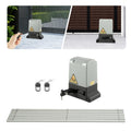 370W 220V Automatic Door Opener Motor Remote Control Door Gear Strip Sliding Gate Drive with 6pcs Gear Racks Security Tool