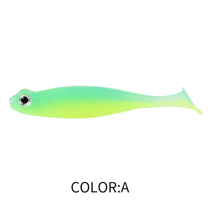 Supercontinent Shad Cola-T Silicona | 5cm/7cm | Swimbait Wobbler | Pesca Mar, Lago y Río - Firu Total Sales