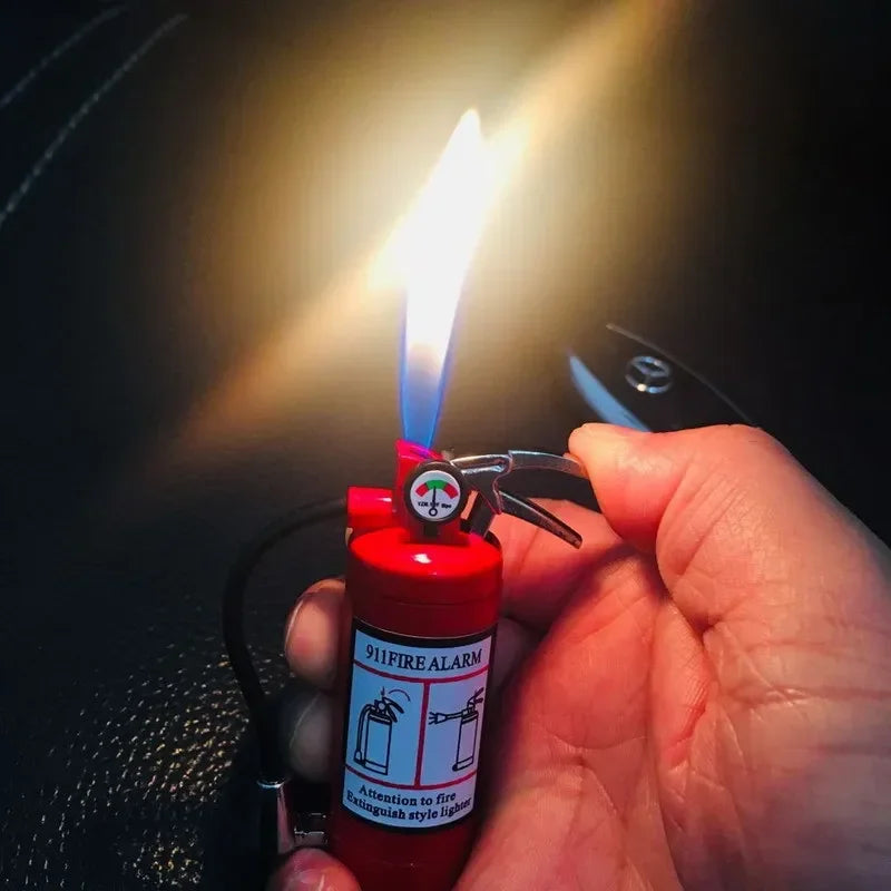 New Torch Lighter Metal Flash Light Free Fire Butane Gas Pipe Lighter Unusual Inflated Cigar Cigarette Lighter