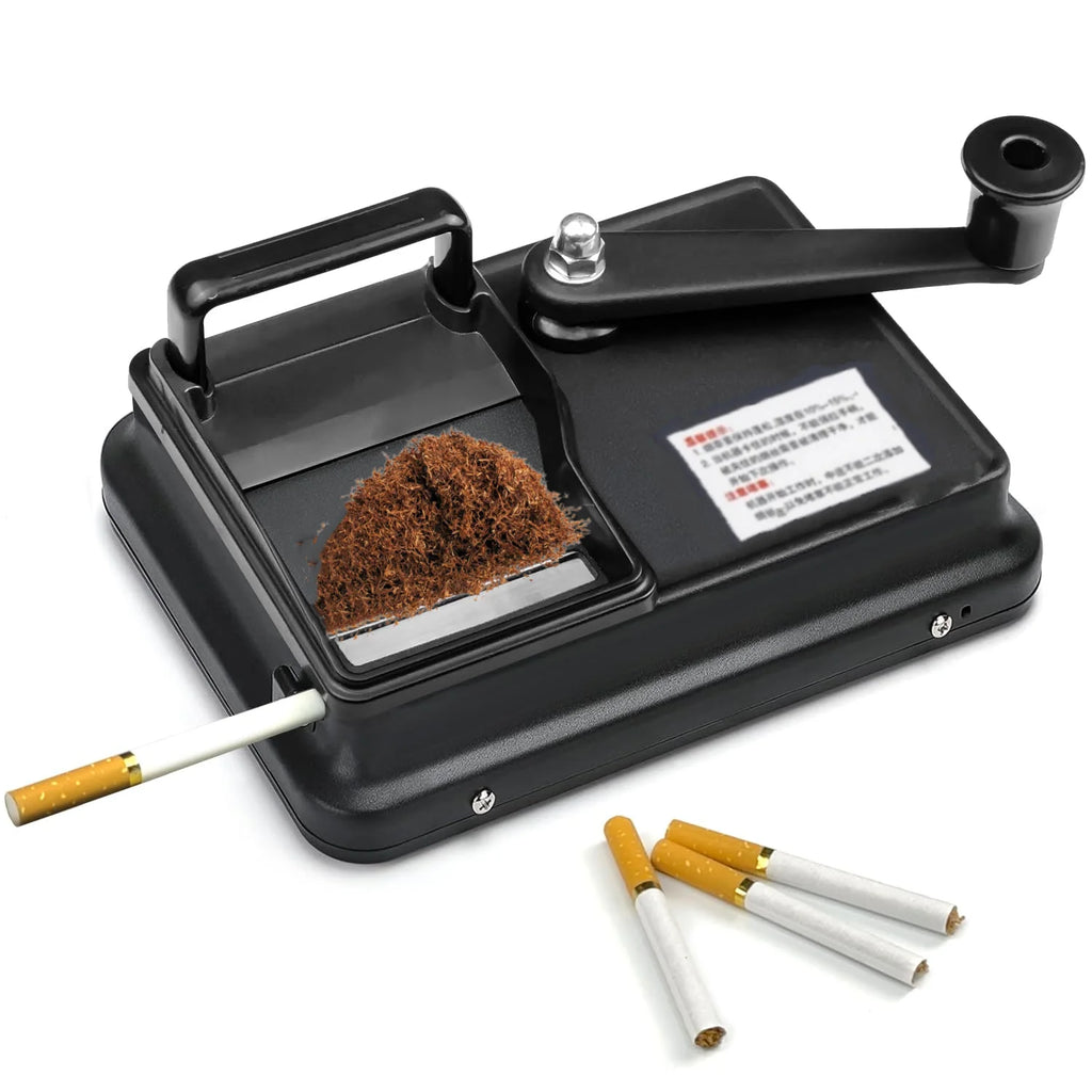 Double Rail Tobacco Rolling Machine Aluminum Alloy Cigarette Maker Injector Cigaret Filling 5.5/6.5/8mm Tube Smoking Accessories