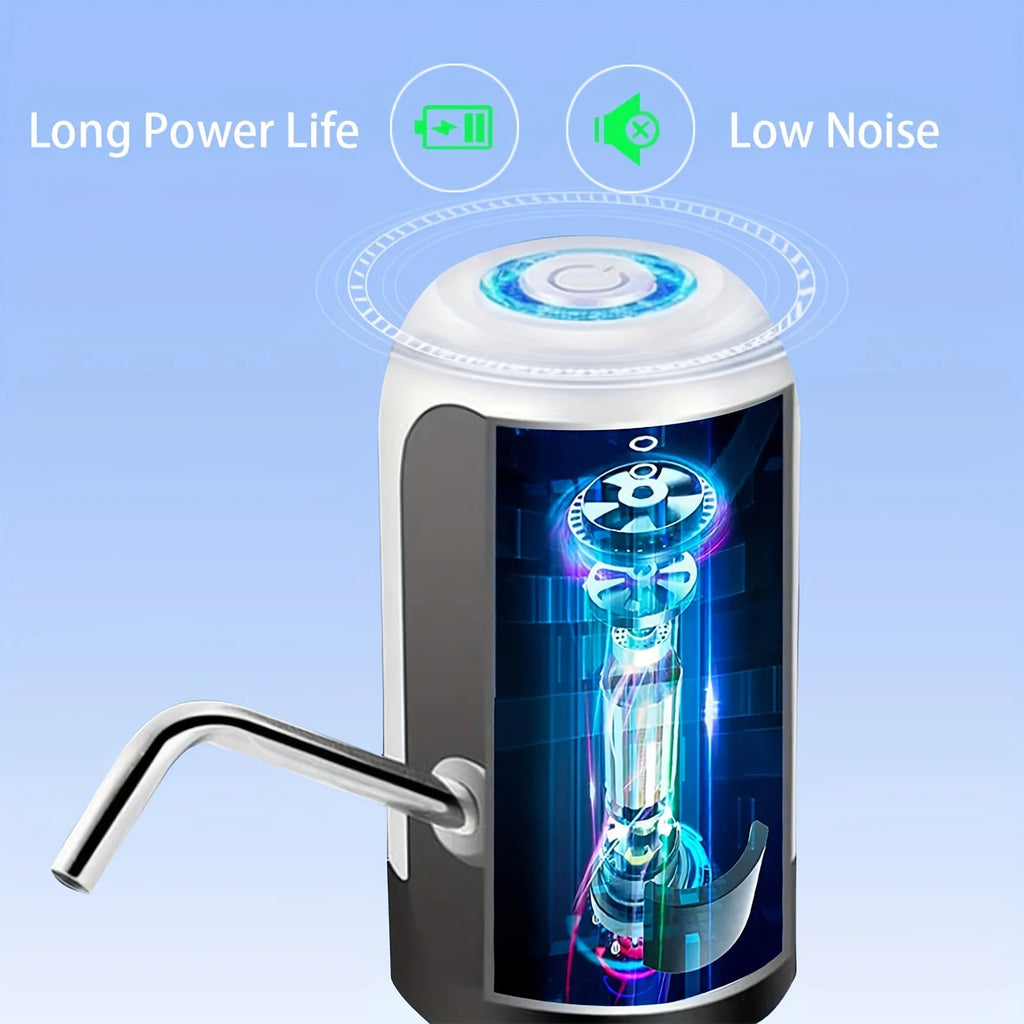 USB Water Bottle Pump for 5 Gallon Jug | Automatic Hands-Free Dispenser for Camping, Office & Home