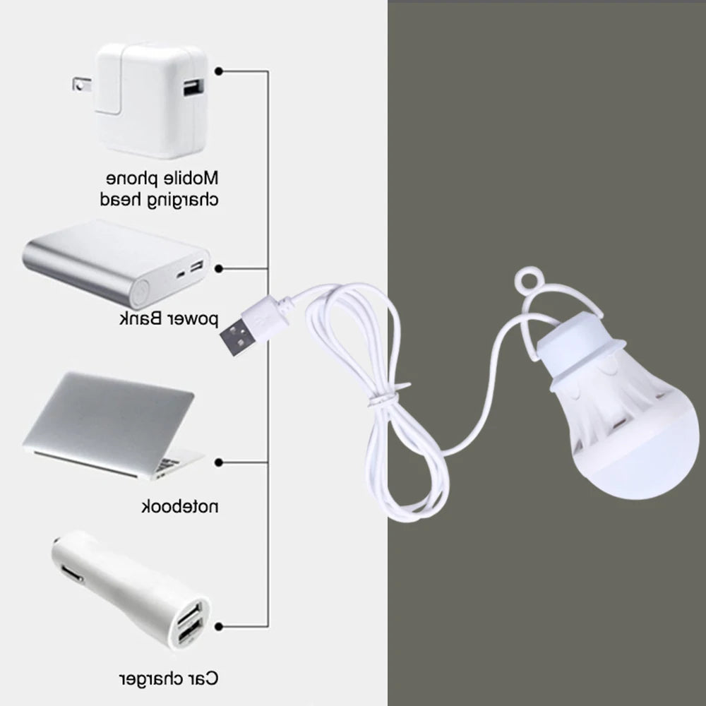 ZK50 LED Portable USB Camping Light 5W | Student Reading | Outdoor Pendant Lamp