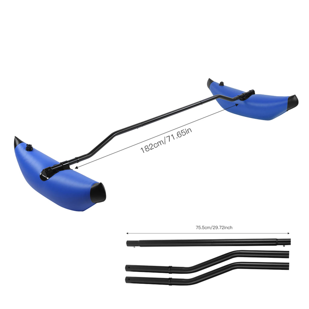 US Kayak Outrigger Kit Kayak Stabilizer Inflatable Kayak Stabilizer PVC Canoe Outrigger Kit Floating Balancing Boat Accessory