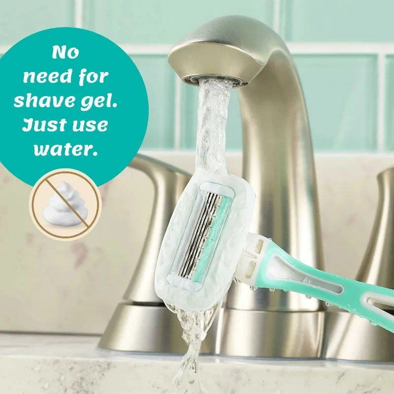 Intuition Sensitive Care 4 Blade Disposable Razors for Women, 3 Count