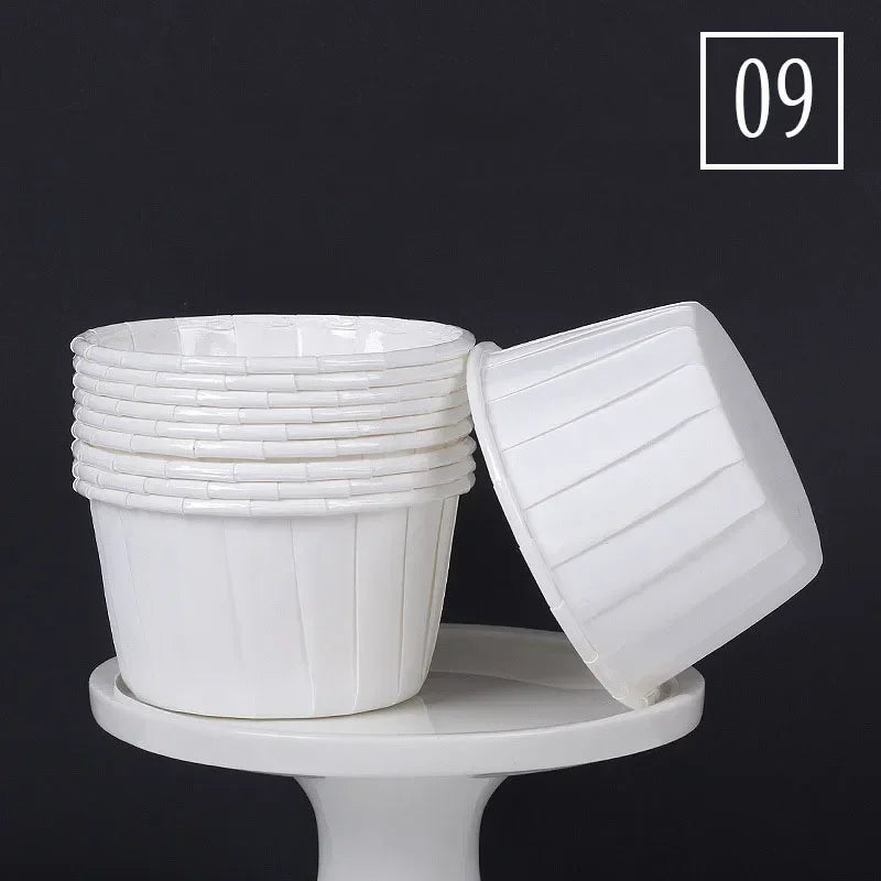 50pcs Cápsulas de Papel Grandes para Cupcakes y Muffins | Bodas y Fiestas 🍰
