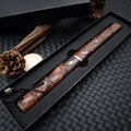 Bamboo Shape Damascus Blade Red Sandalwood Handles Tactical Survival Hunting Knives Camping EDC Self Defense Tools with Gift Box