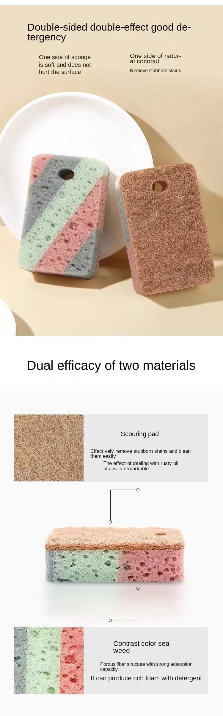 Cleaning Tools 5/10/20 Pieces Dishwashing Sponges Wood Pulp Cotton Colorful Magic Cleaning Sponges Kitchen Cleaning Tools