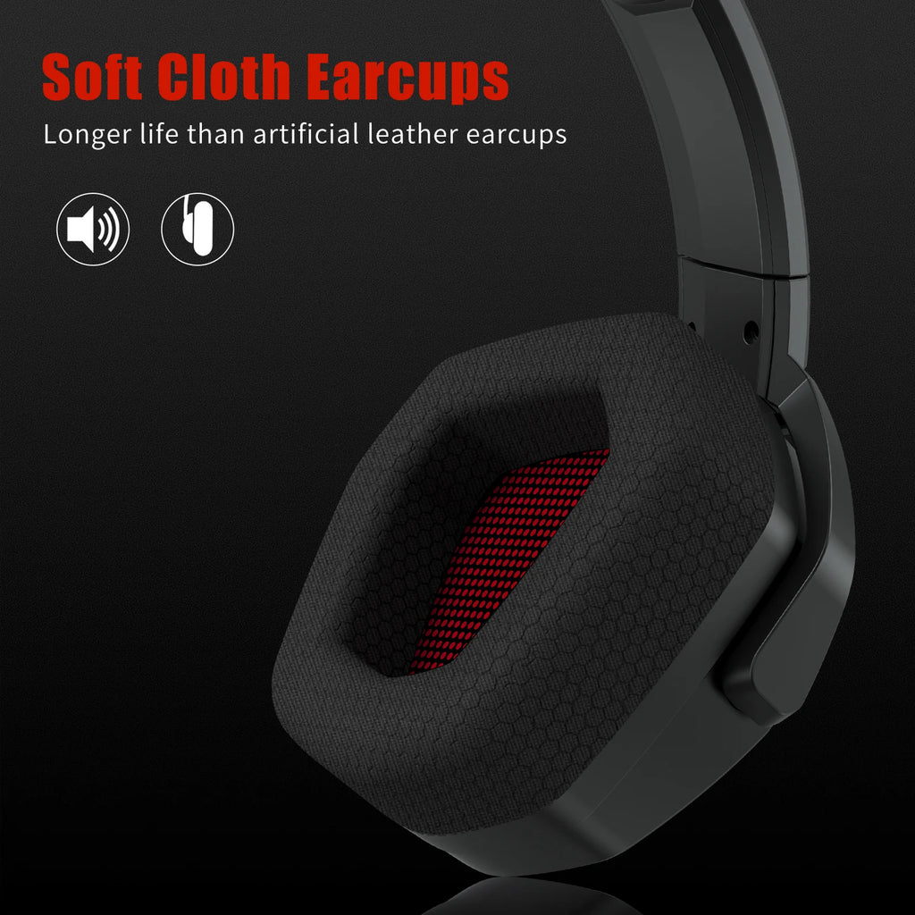 NUBWO G06 Dual Wireless Headsets Gamer with Microphone for PS5, PS4, PC, Mobile, Switch, 2.4GHz Bluetooth 5.3 Gaming Headphones