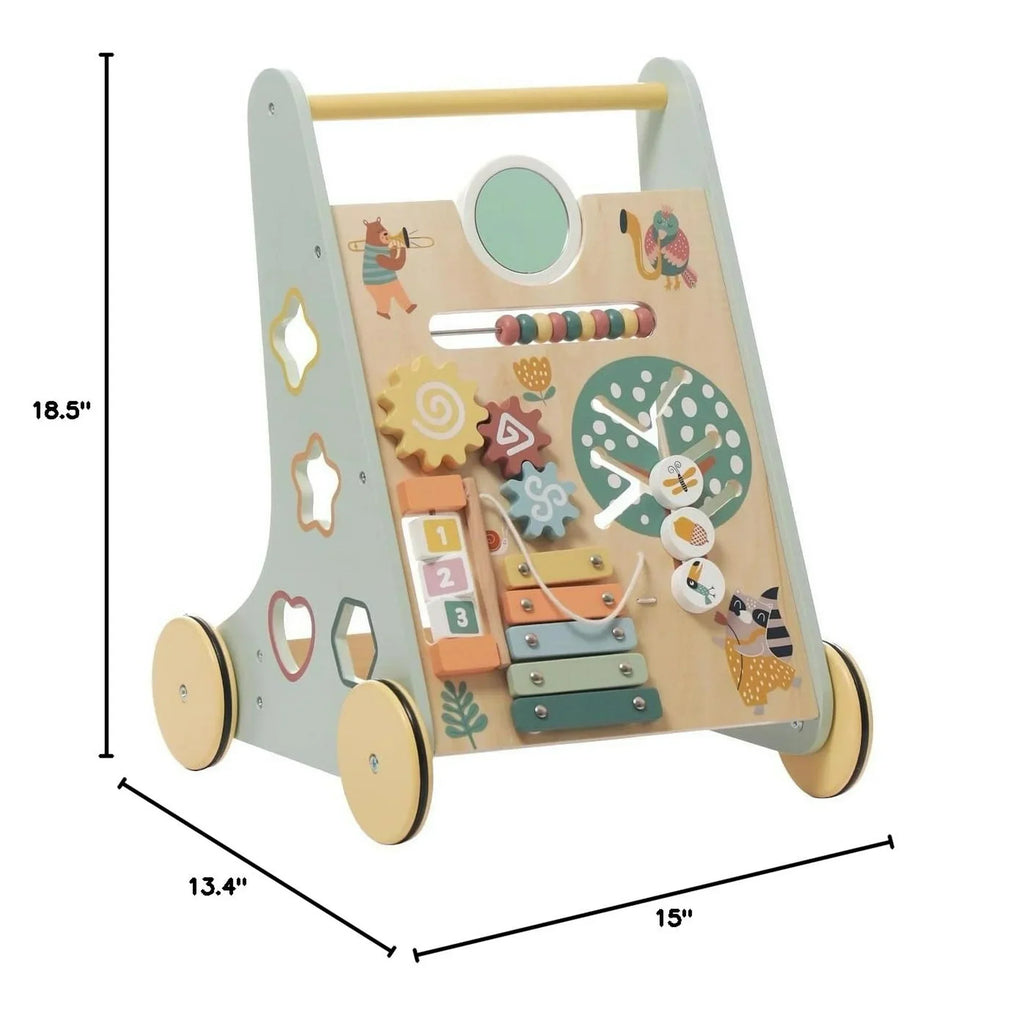 Andador de Madera Montessori para Bebés | Juguete de Empuje
